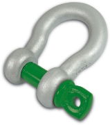 Green Pin Alloy Bow Shackle Screw Pin EN13889