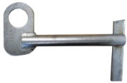 Latch type manhole lifting pins