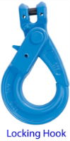 G100 2 leg chainsling clevis self locking hook